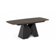 Prostokątny stół rozkładany Prisma 200 czarna podstawa