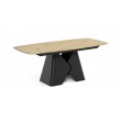 Prostokątny stół rozkładany Prisma 200 czarna podstawa