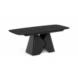 Prostokątny stół rozkładany Prisma 200 czarna podstawa