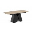 Prostokątny stół rozkładany Prisma 200 czarna podstawa