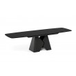 Prostokątny stół rozkładany Prisma 200 czarna podstawa