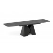 Prostokątny stół rozkładany Prisma 200 czarna podstawa