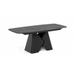Prostokątny stół rozkładany Prisma 200 czarna podstawa