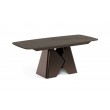 Prostokątny stół rozkładany Prisma 180 brązowa podstawa