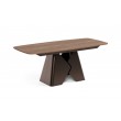 Prostokątny stół rozkładany Prisma 180 brązowa podstawa