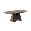 Prostokątny stół rozkładany Prisma 200 brązowa podstawa