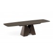 Prostokątny stół rozkładany Prisma 200 brązowa podstawa