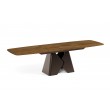 Prostokątny stół rozkładany Prisma 200 brązowa podstawa