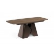 Prostokątny stół rozkładany Prisma 200 brązowa podstawa