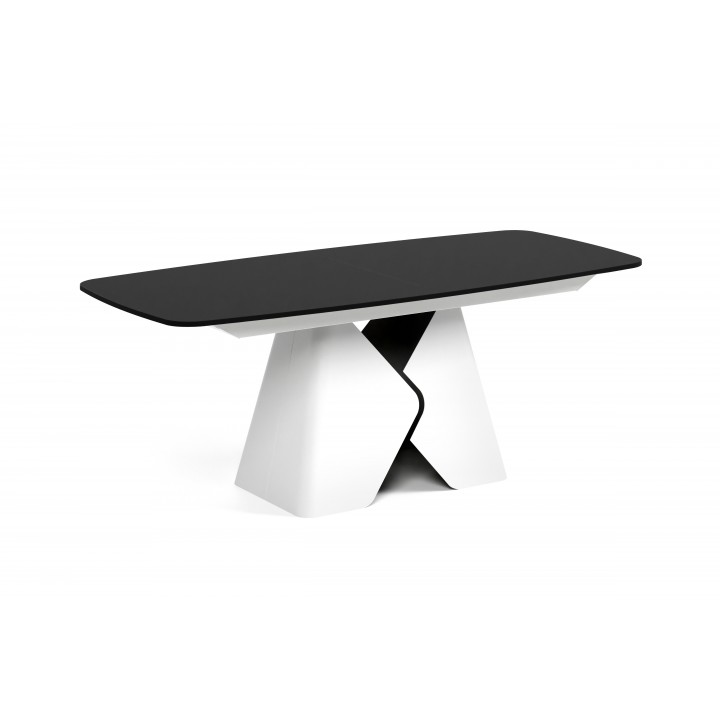 Prostokątny stół rozkładany Prisma 180 biała podstawa