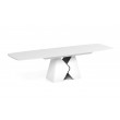 Prostokątny stół rozkładany Prisma 200 biała podstawa