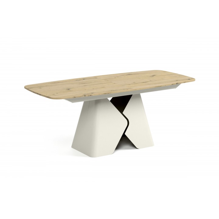 Prostokątny stół rozkładany Prisma 180 kaszmirowa podstawa