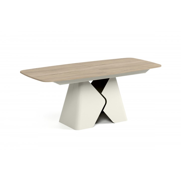 Prostokątny stół rozkładany Prisma 180 kaszmirowa podstawa