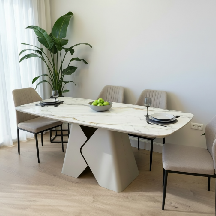 Prostokątny stół Prisma 200 spiek kwarcowy Paradyż