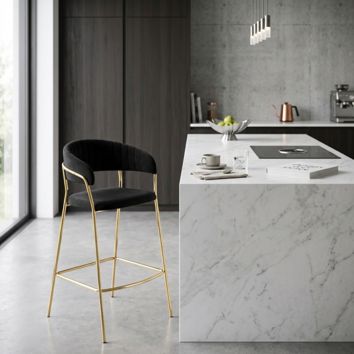 Hoker tapicerowany Spark czarny