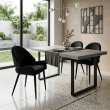 Krzesło tapicerowane Bergamo czarne