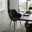 Krzesło tapicerowane Gallo czarne