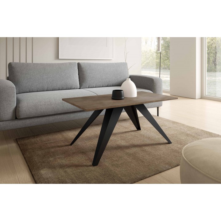 Prostokątny stolik kawowy Aria dark grey chicago concrete