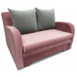 Rozkładana sofa z funkcją spania Jimena dwuosobowa różowa