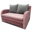 Rozkładana sofa z funkcją spania Jimena dwuosobowa różowa