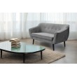 Sofa Maya 2 osobowa w stylu skandynawskim szara